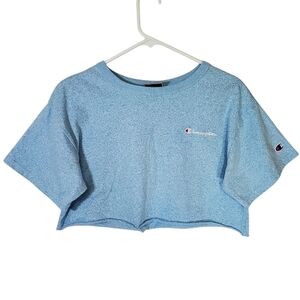 2075 * Champion Crop Top Heather Blue Size M